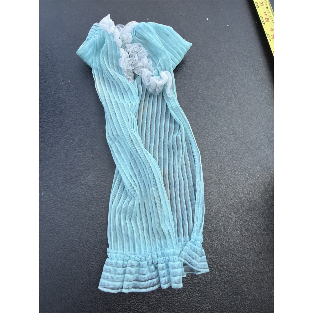 Vtg Barbie Clothes Doll Fashion Favorites #1400 Sheer Blue Robe